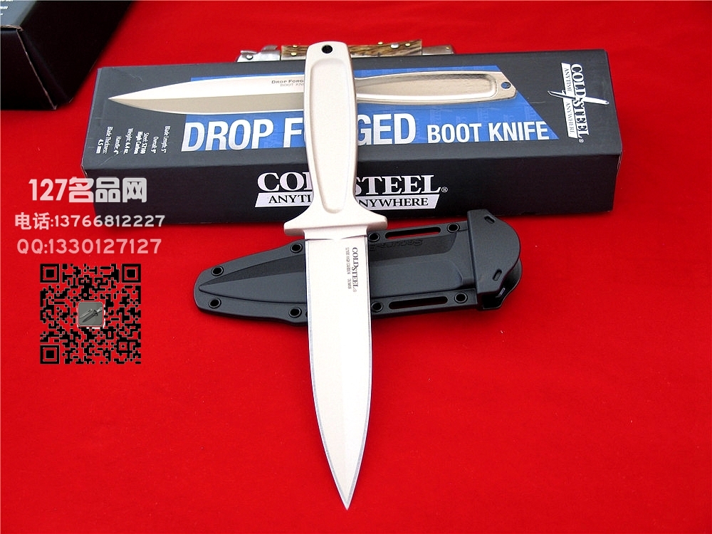 美国冷钢Cold Steel 36MB BOOT KNIFE 52100高碳钢锻造一体靴刀