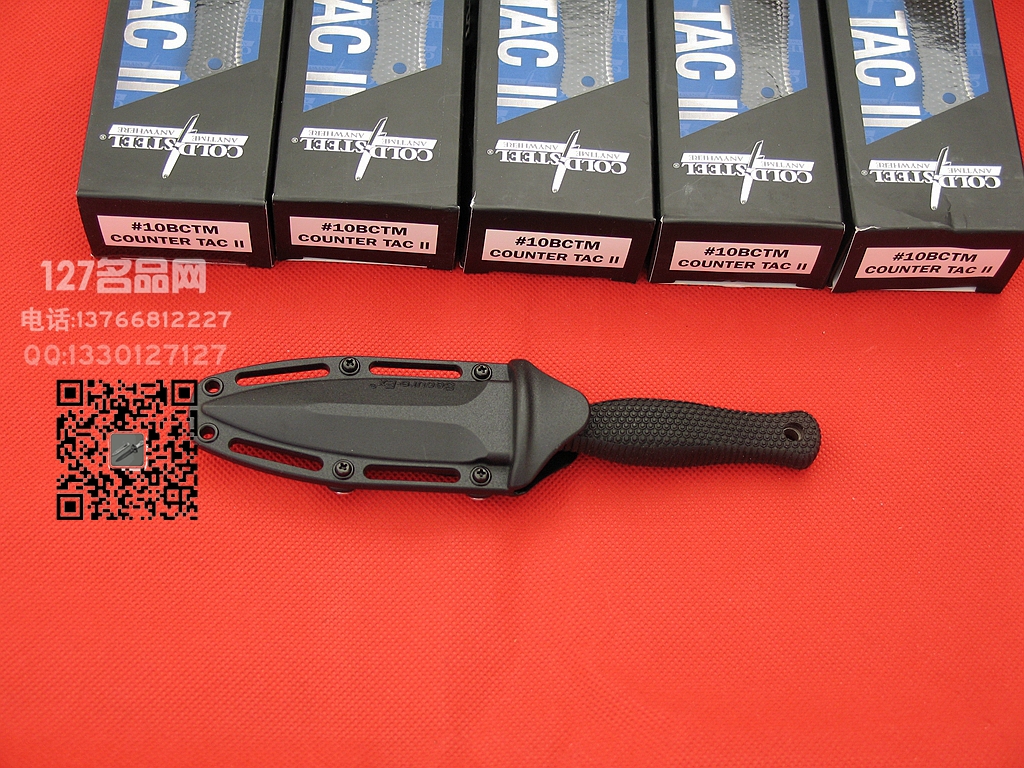 美国冷钢ColdSteel 10BCTM 靴刀小型双刃匕首
