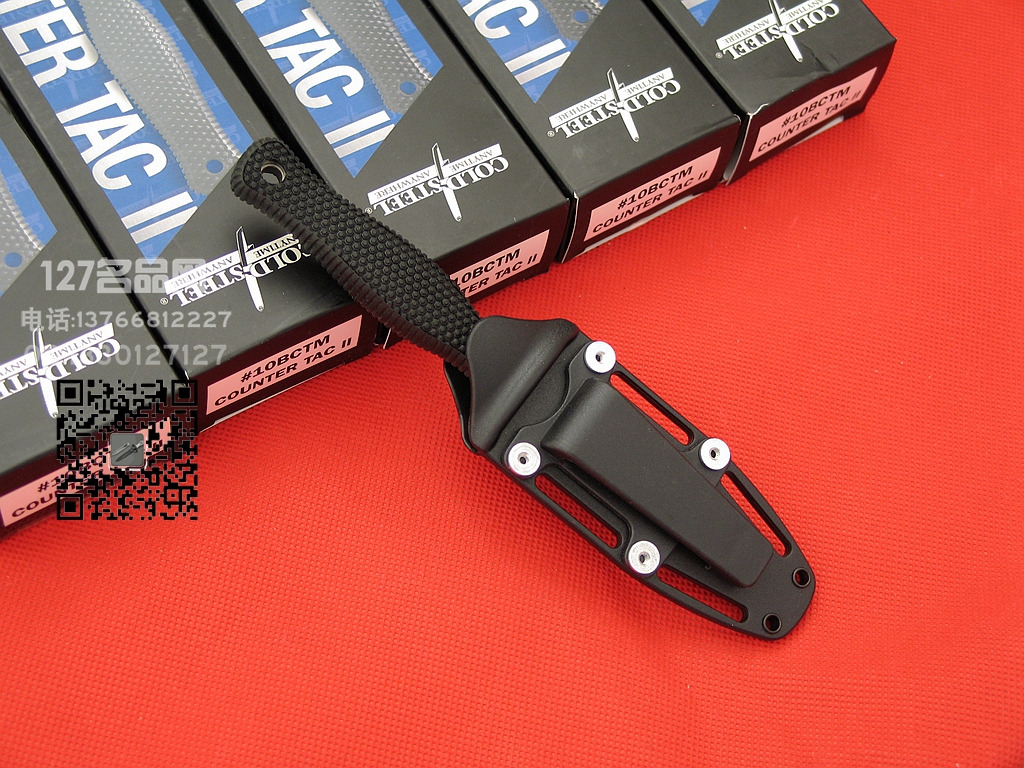美国冷钢ColdSteel 10BCTM 靴刀小型双刃匕首