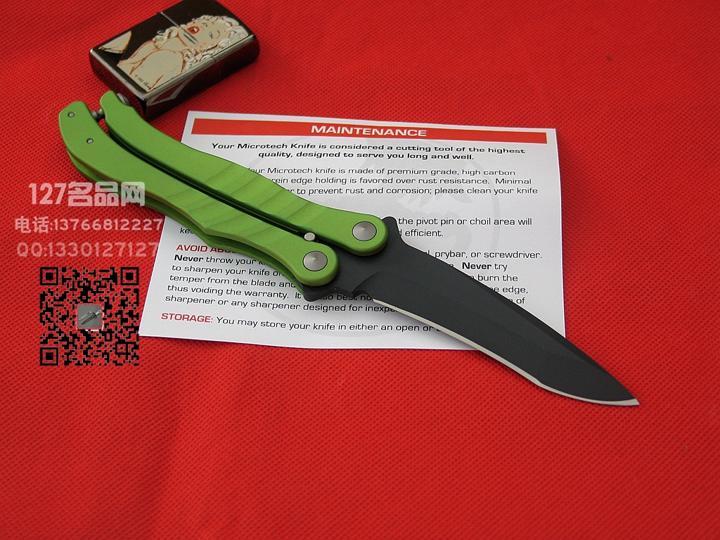 美国微技术Microtech MT170战术经典蝴蝶刀 世界名刀