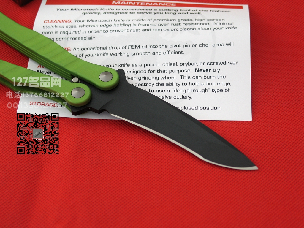 美国微技术Microtech MT170战术经典蝴蝶刀 世界名刀