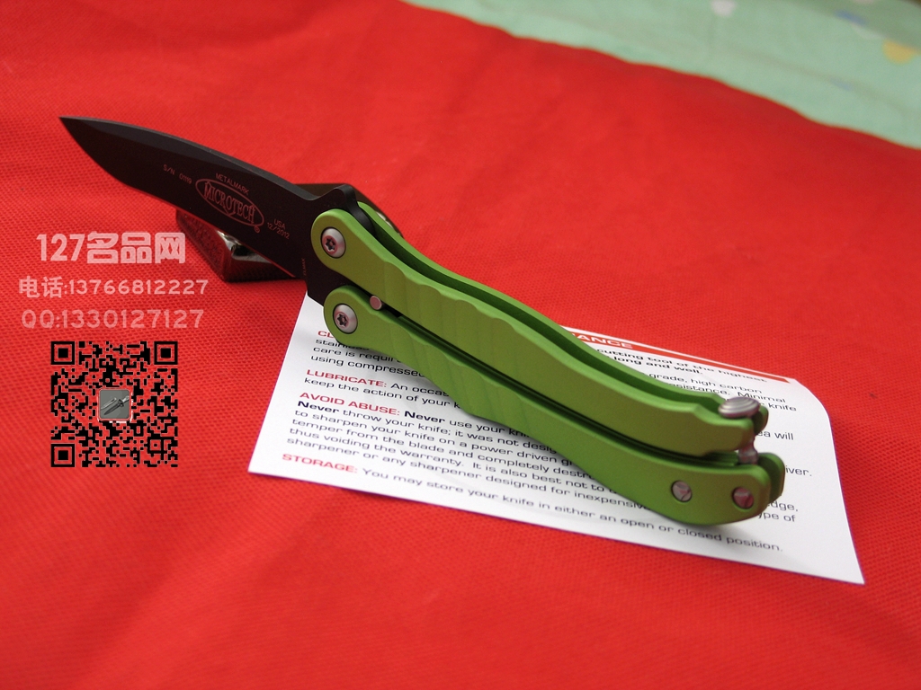 美国微技术Microtech MT170战术经典蝴蝶刀 世界名刀