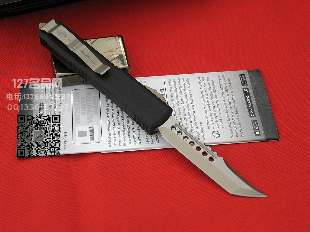 美国微技术MICROTECH 地狱犬碳纤维柄自动刀世界名刀
