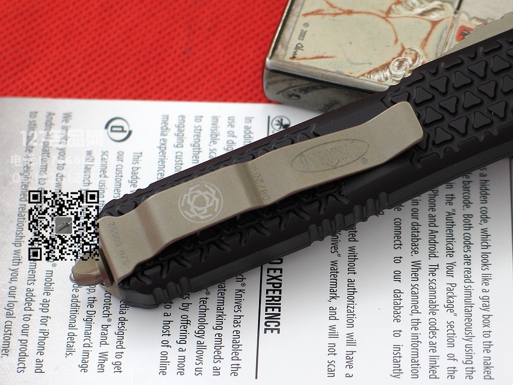 美国微技术MICROTECH 121定制版自动刀 世界名刀
