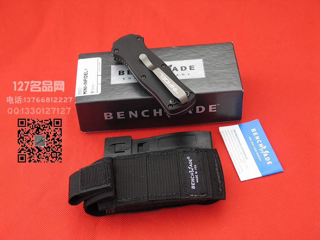 美国蝴蝶Benchamade BM3350警用小号直跳刀名刀