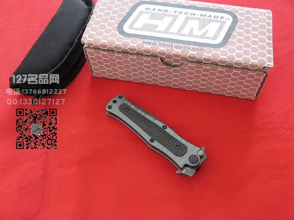 MADE HTM DDR合作版手工大马士革折刀 