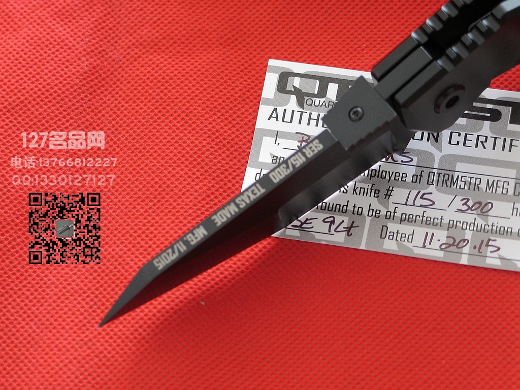QTRMSTR军需官QSE-9LT限量版战术折刀 世界名刀