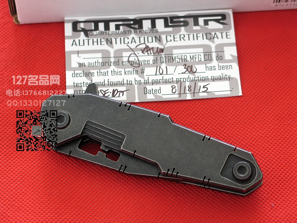 美国军需官QTRMSTR QSE-10彼弗 限量版战术折刀 