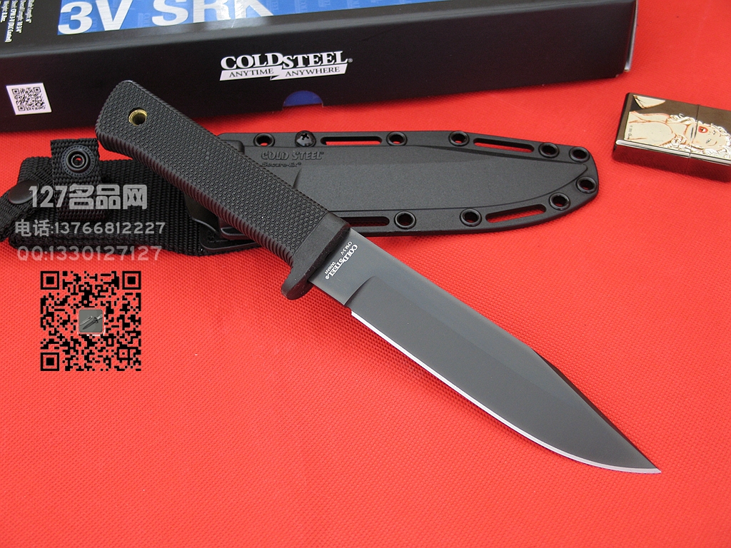 Cold Steel美国冷钢38CKC 3v钢求生救援刀127名品 