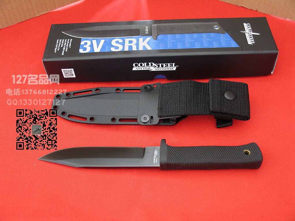 Cold Steel美国冷钢38CKC 3v钢求生救援刀127名品 