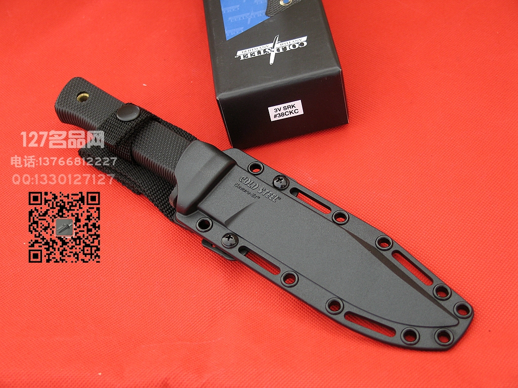 Cold Steel美国冷钢38CKC 3v钢求生救援刀127名品 