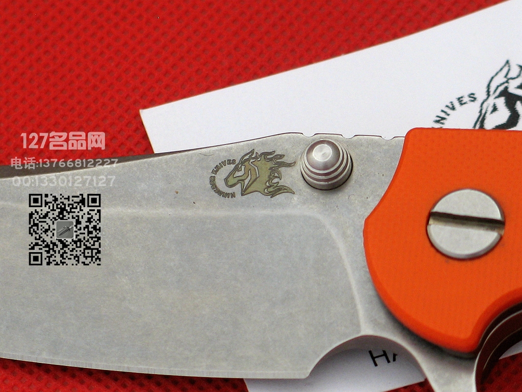 美国辛德勒Hinderer Knives MP-1橙色钛柄高端折刀