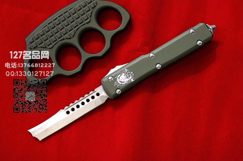 美国微技术Microtech USN限量版剃刀刃剑标 指虎套装