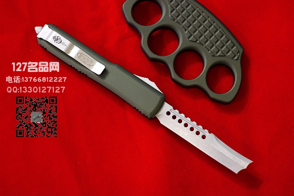 美国微技术Microtech USN限量版剃刀刃剑标 指虎套装