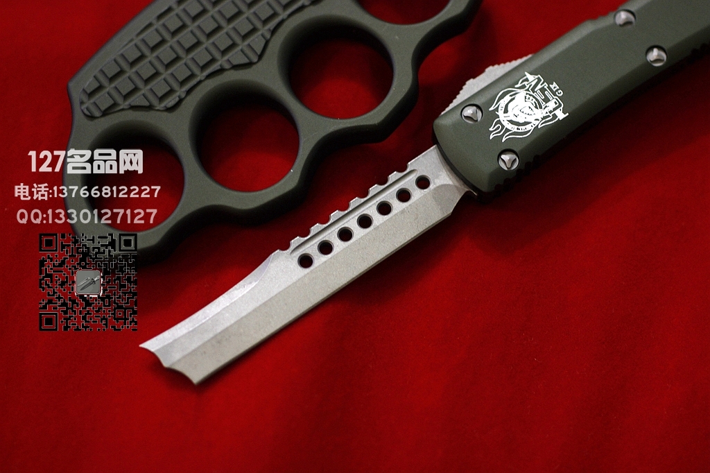 美国微技术Microtech USN限量版剃刀刃剑标 指虎套装