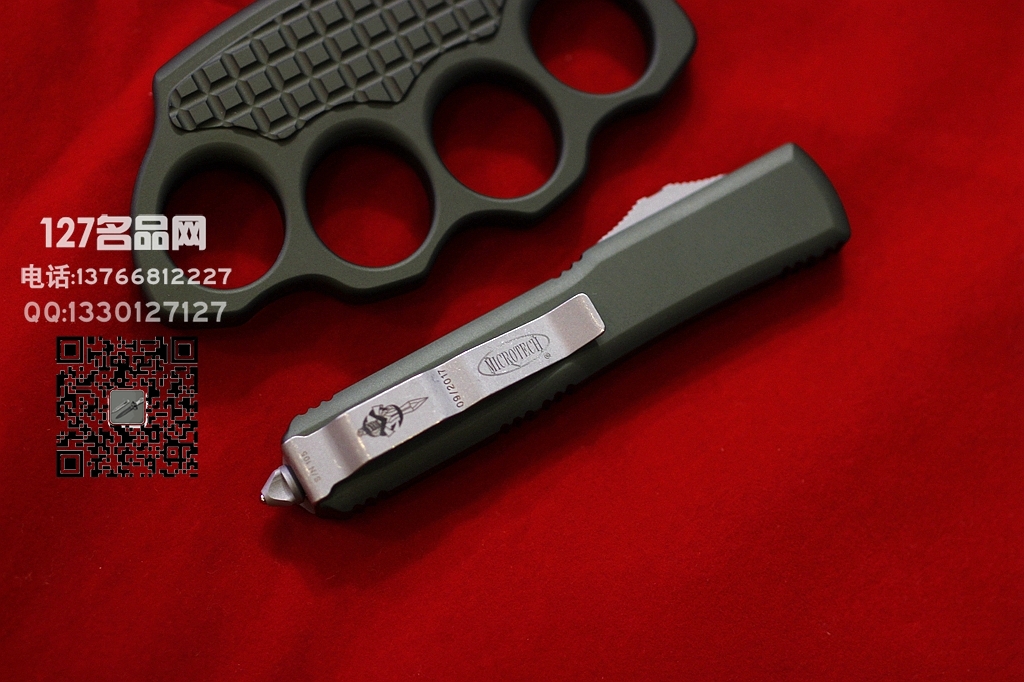 美国微技术Microtech USN限量版剃刀刃剑标 指虎套装