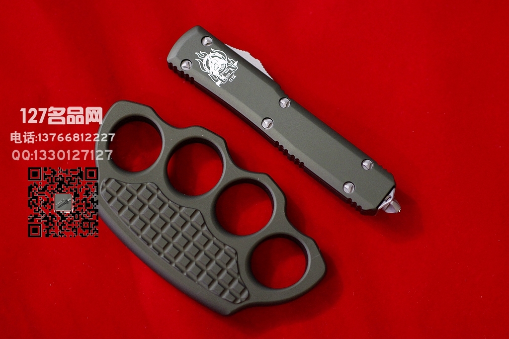 美国微技术Microtech USN限量版剃刀刃剑标 指虎套装