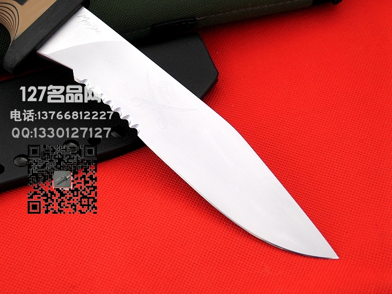 美国疯狗MadDog  蚀刻版半齿战术刃 世界名刃 127名品网 