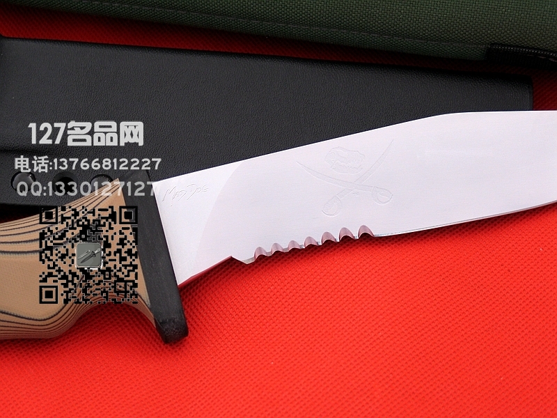 美国疯狗MadDog  蚀刻版半齿战术刃 世界名刃 127名品网 