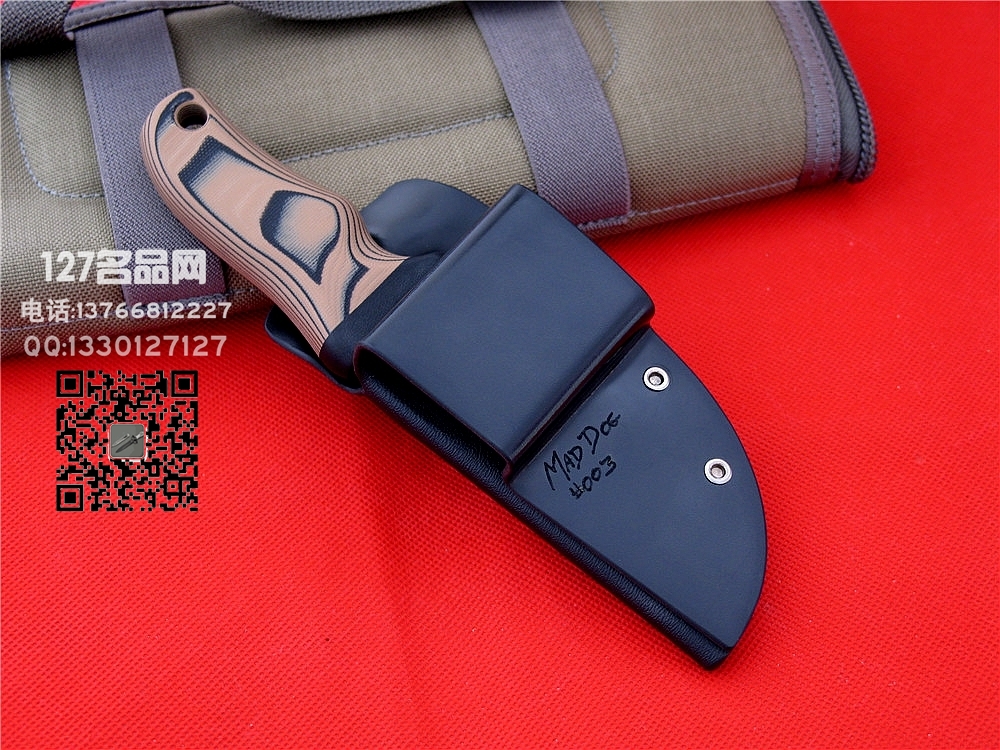 美国疯狗MadDog 犀牛蚀刻烧刃限量手签版 世界名刃127名品网