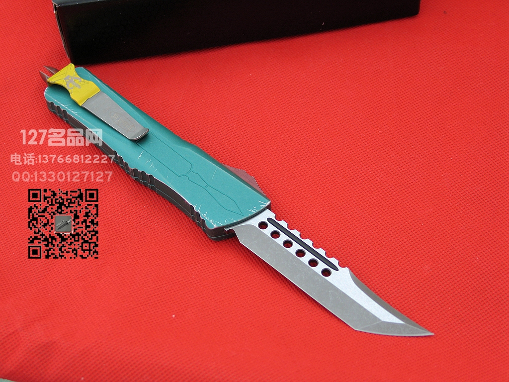 美国微技术Microtech  219-10BH 赏金猎人地狱犬大龙 天启缎面