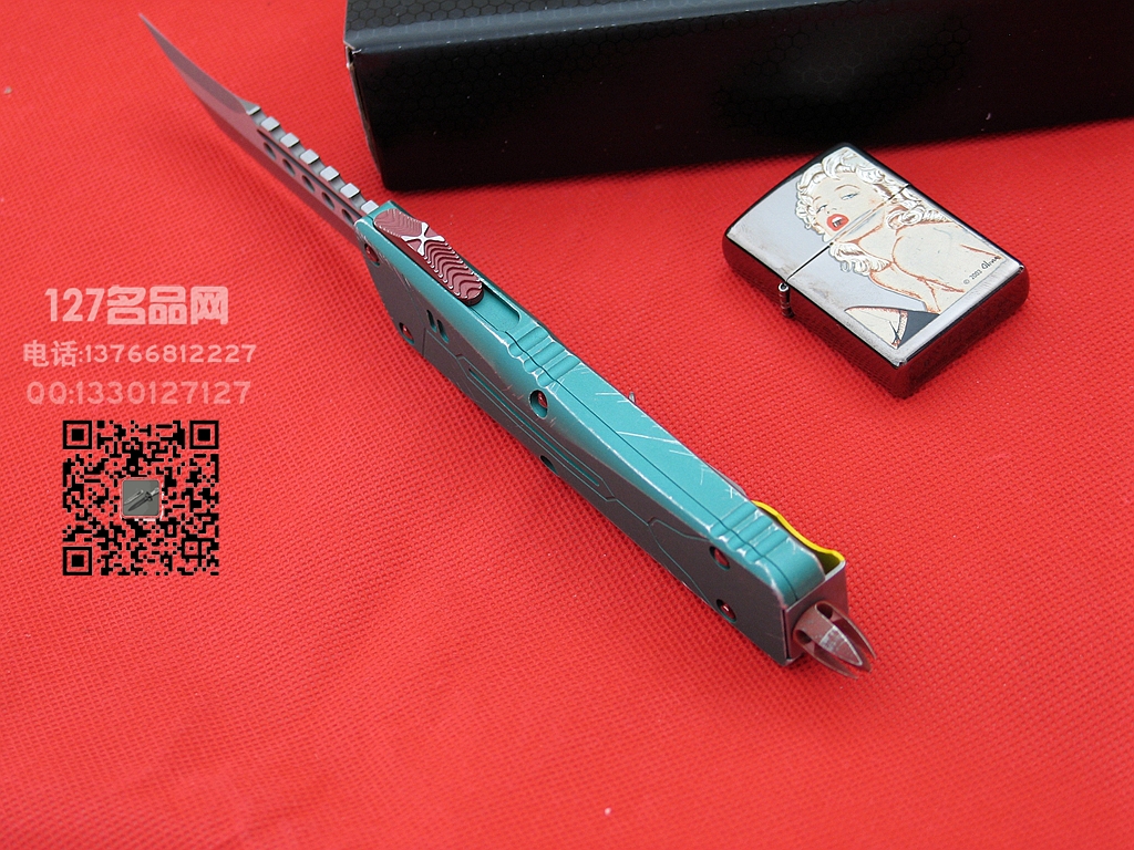 美国微技术Microtech  219-10BH 赏金猎人地狱犬大龙 天启缎面