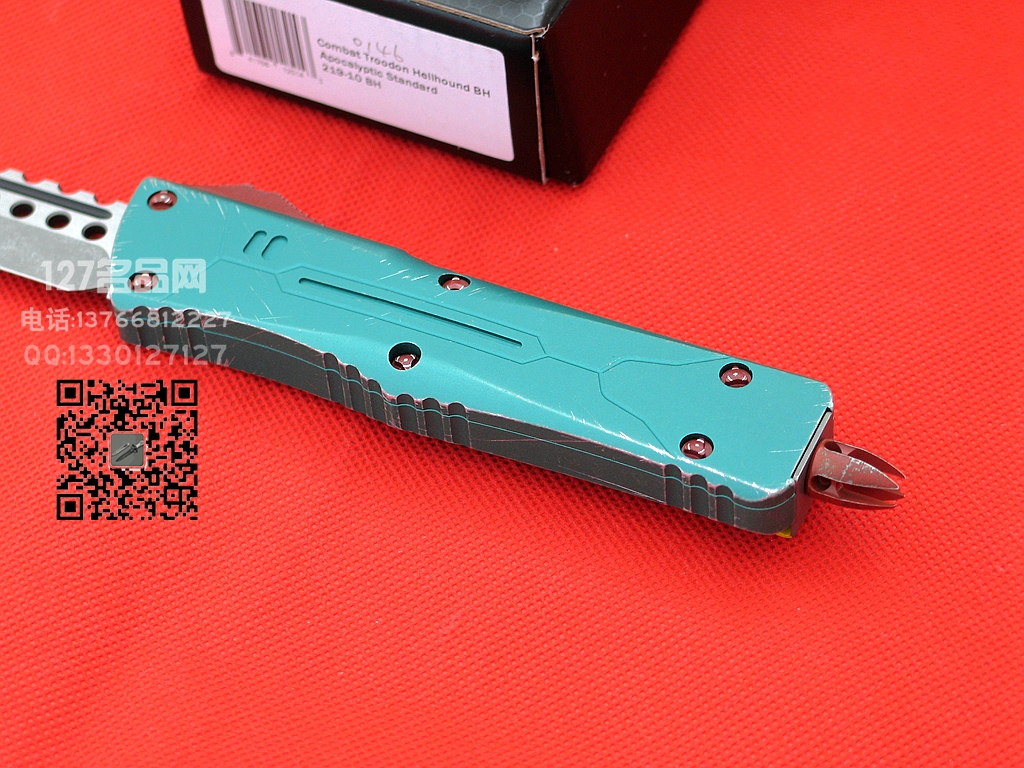美国微技术Microtech  219-10BH 赏金猎人地狱犬大龙 天启缎面