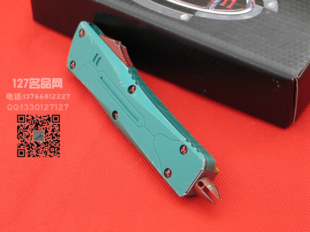 美国微技术Microtech  219-10BH 赏金猎人地狱犬大龙 天启缎面