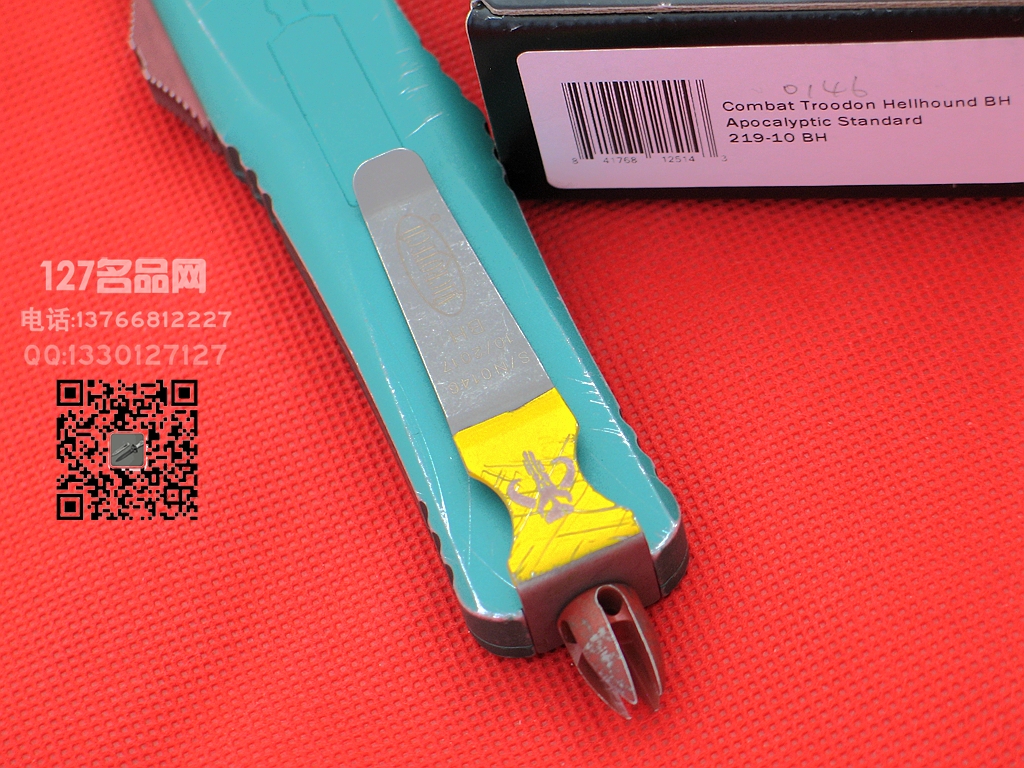 美国微技术Microtech  219-10BH 赏金猎人地狱犬大龙 天启缎面