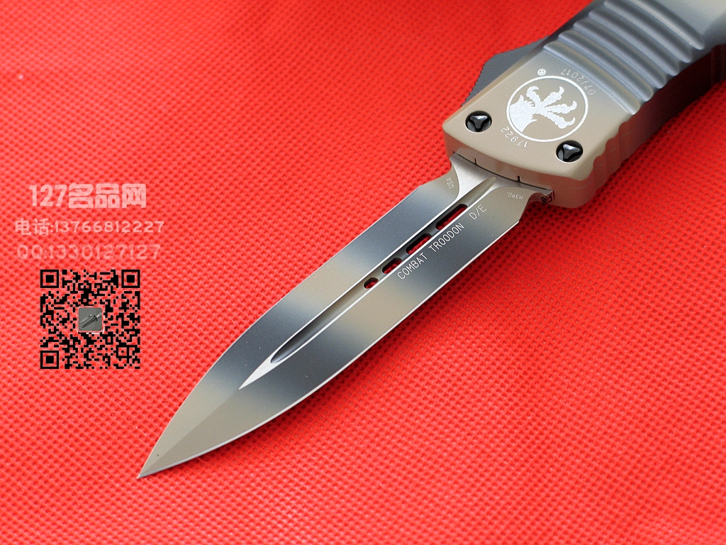 Microtech美国微技术142-1TC军版迷彩战术恐龙