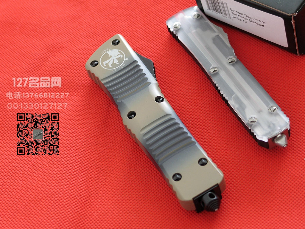 Microtech美国微技术142-1TC军版迷彩战术恐龙