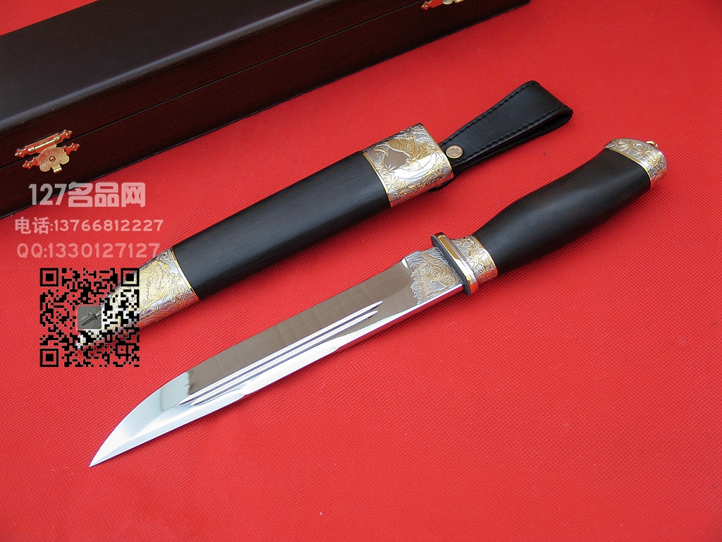 俄罗斯A&R 皇家订制版蚀刻流金镜面藏刀127名品 