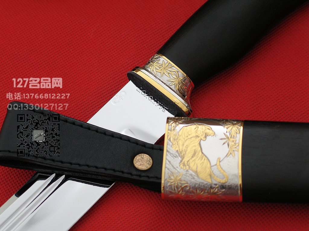 俄罗斯A&R 皇家订制版蚀刻流金镜面藏刀127名品 
