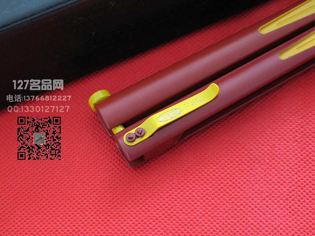 美国微技MICROTECH微技术173-1FL 限量版红黄色蝴蝶刀 