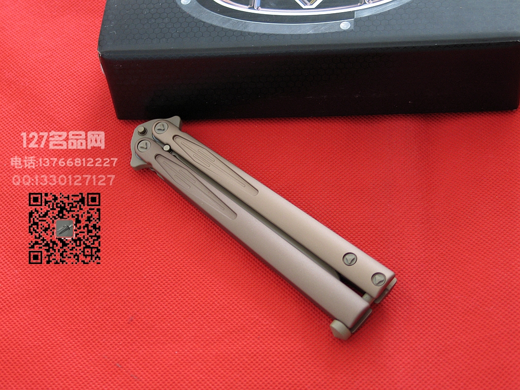 美国微技MICROTECH微技术173-1TN 沙色蝴蝶刀甩刀