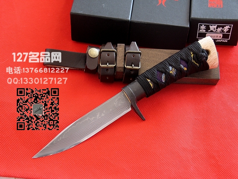 日本关兼常KB224 Kanetsune锦 15层大马士革蓝钢日本名匠