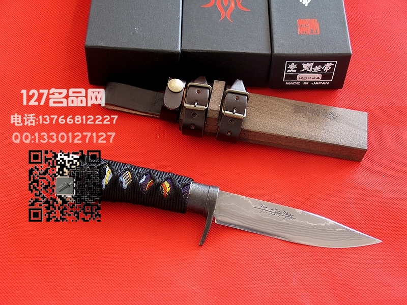 日本关兼常KB224 Kanetsune锦 15层大马士革蓝钢日本名匠
