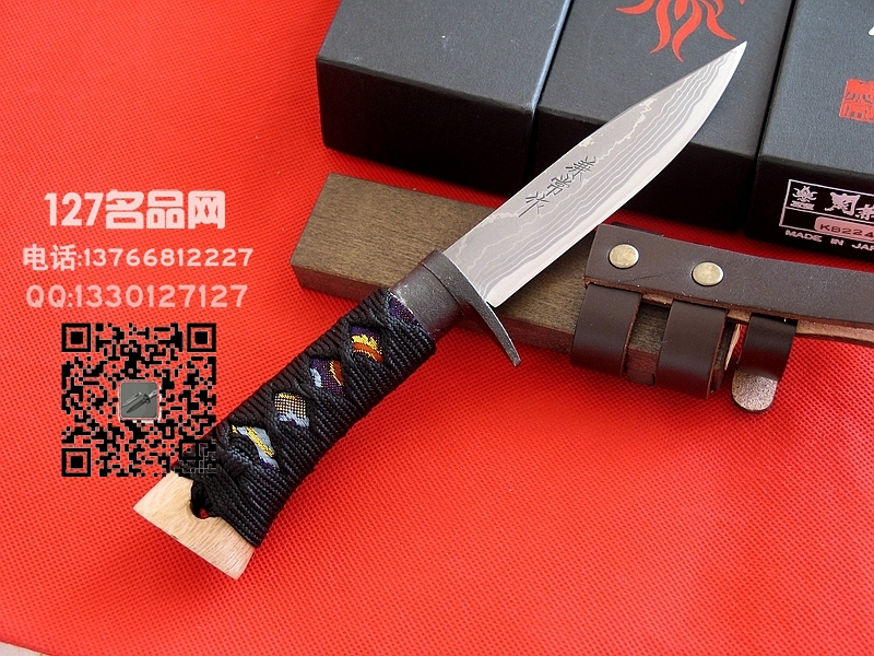 日本关兼常KB224 Kanetsune锦 15层大马士革蓝钢日本名匠