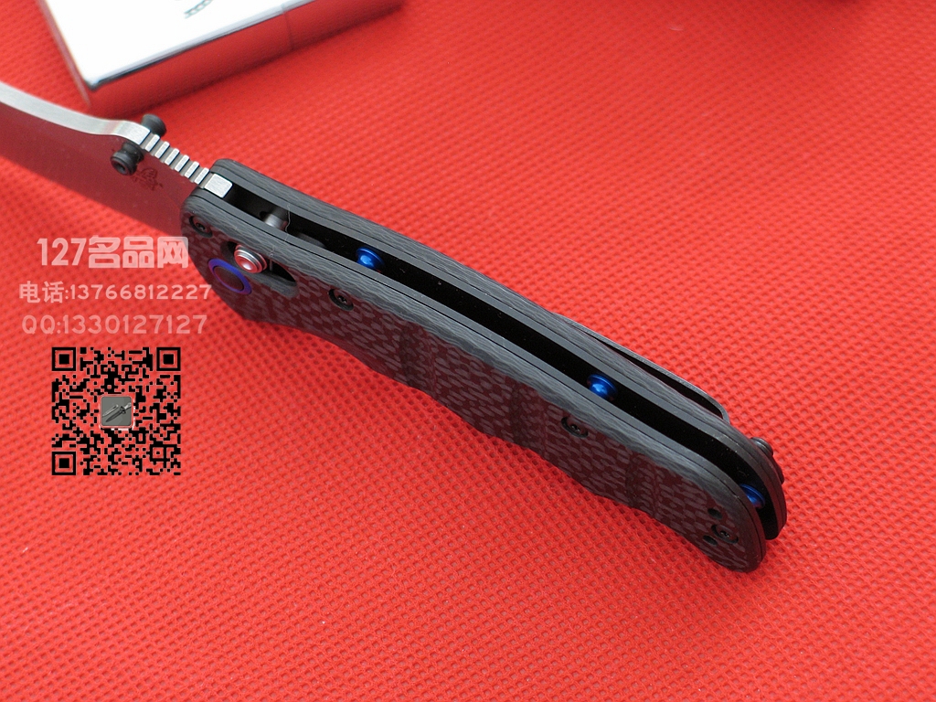 蝴蝶Benchmade 484-1钢碳纤维柄s90v钢 127名品