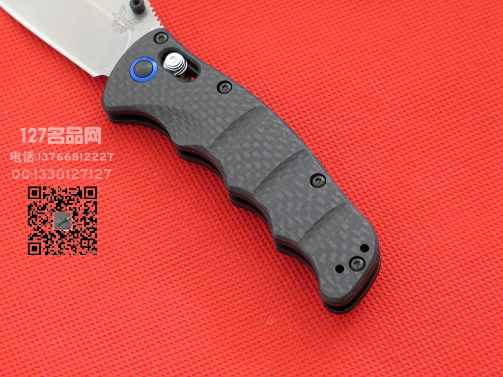 蝴蝶Benchmade 484-1钢碳纤维柄s90v钢 127名品