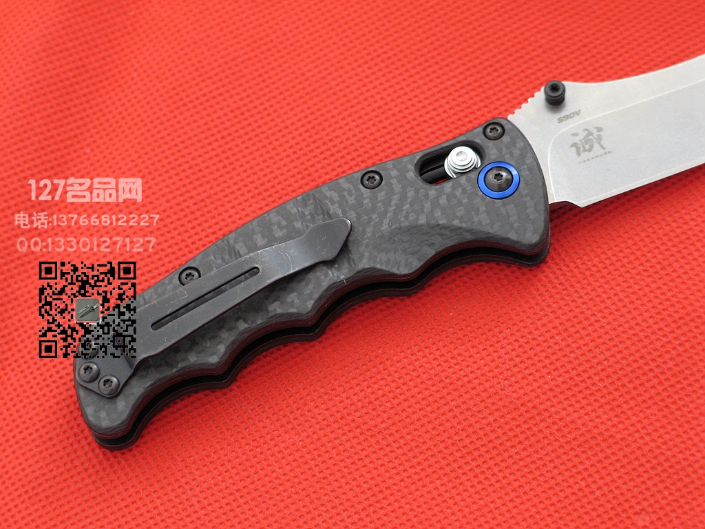 蝴蝶Benchmade 484-1钢碳纤维柄s90v钢 127名品