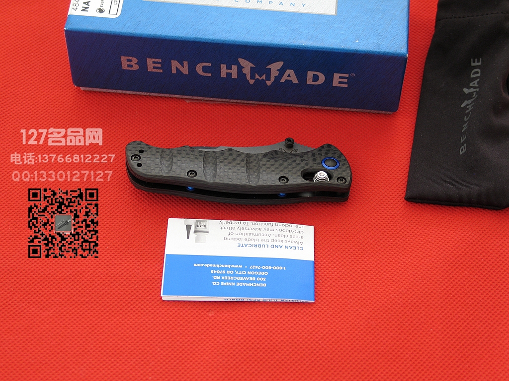 蝴蝶Benchmade 484-1钢碳纤维柄s90v钢 127名品