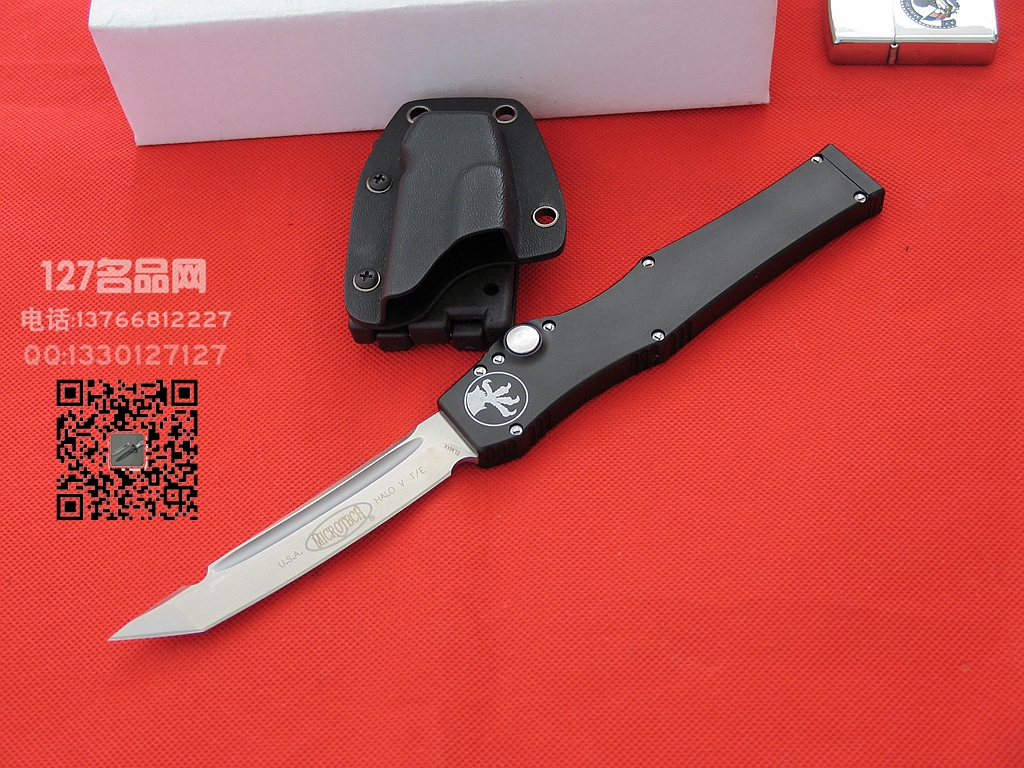 微技术Microtech H.A.L.O V150军用版超弹力直跳名刀