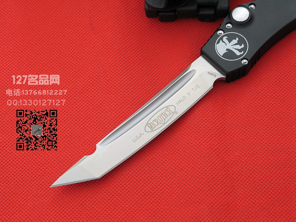 微技术Microtech H.A.L.O V150军用版超弹力直跳名刀
