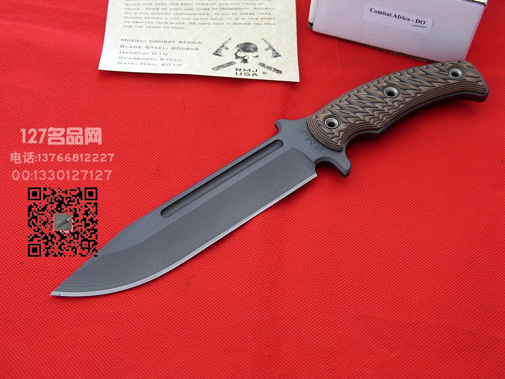 美国RMJ COMBAT AFRICA-DO非洲战斗刀 127名品