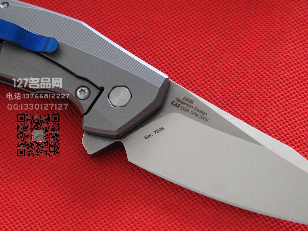 美国ZT零误差Zero Tolerance0456 钛柄 CPM 20CV钢快开刀