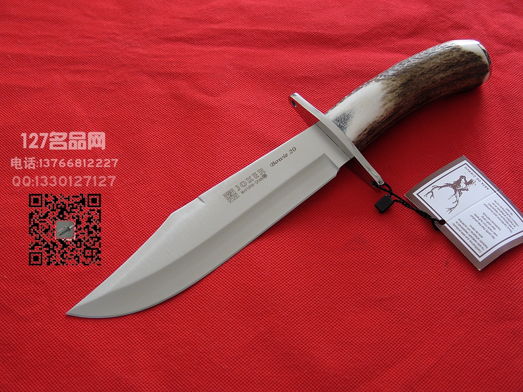 Muela西班牙鹿牌CC-100手工雄鹿角柄博伊刀
