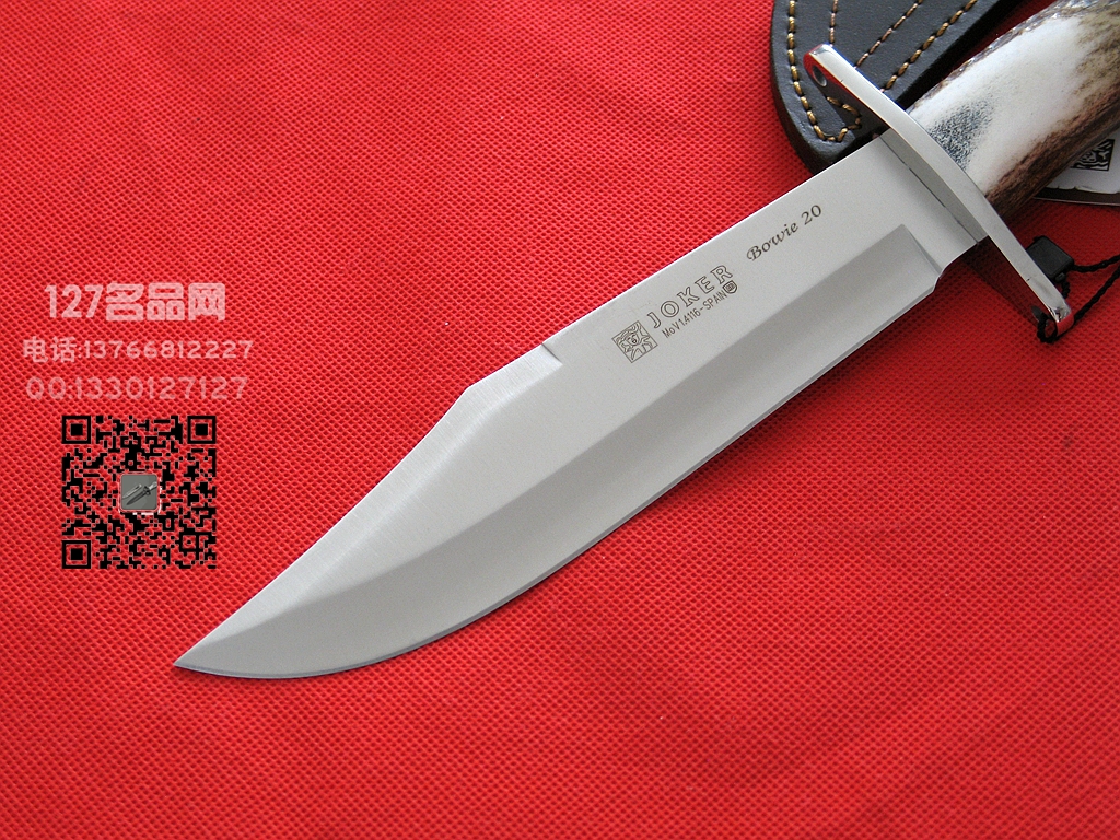 Muela西班牙鹿牌CC-100手工雄鹿角柄博伊刀