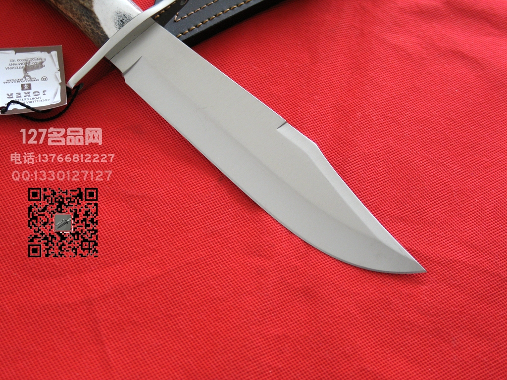 Muela西班牙鹿牌CC-100手工雄鹿角柄博伊刀