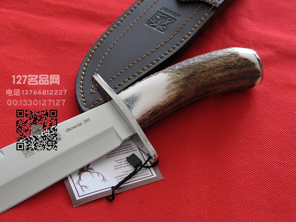 Muela西班牙鹿牌CC-100手工雄鹿角柄博伊刀